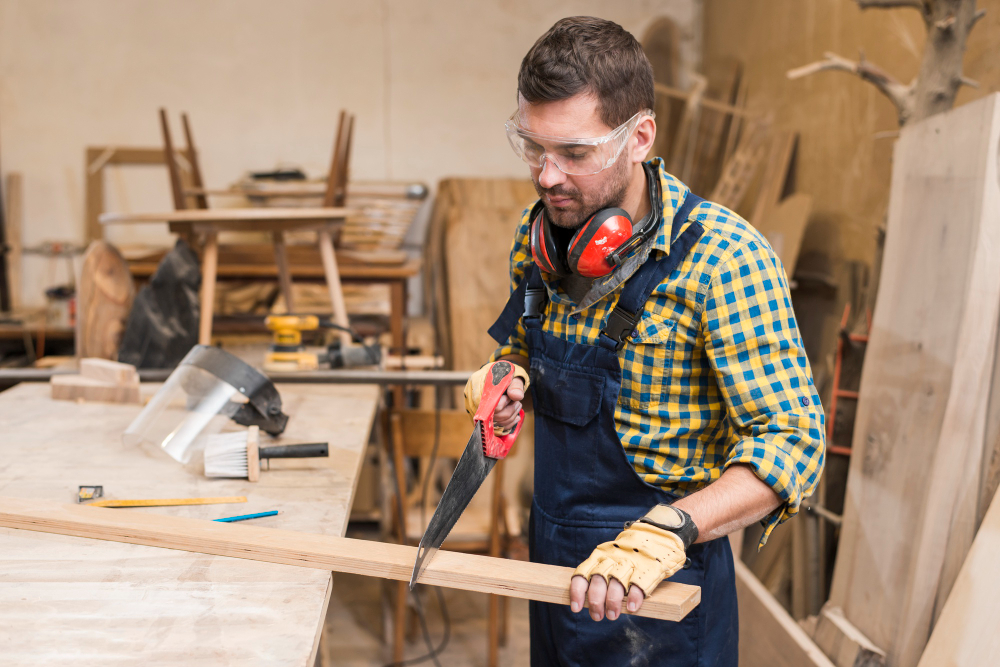 Menuisier pour travaux intérieurs et extérieurs